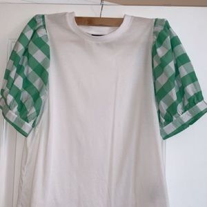 Large target green blouse